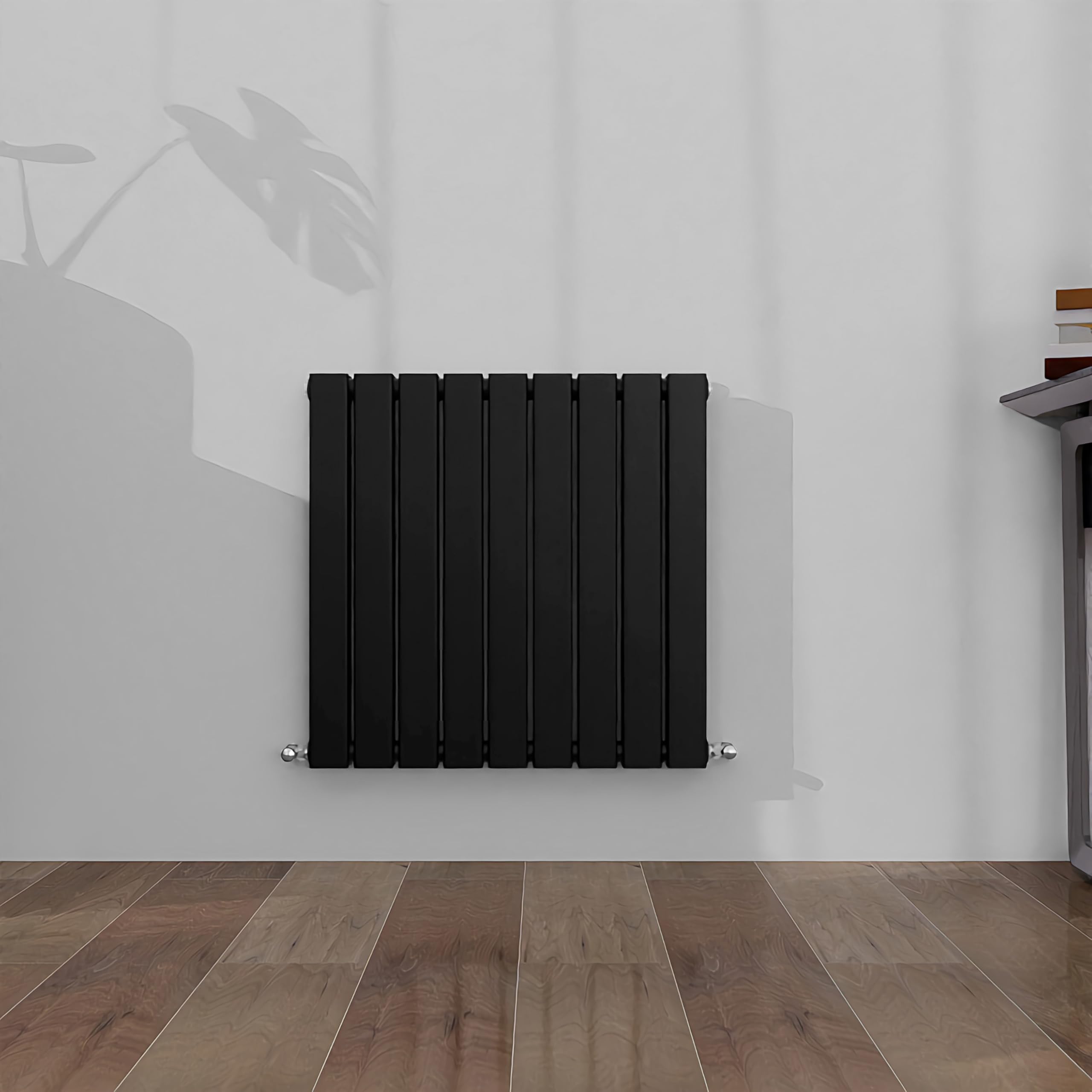 Sline Sanitary Black 600X612mm Horizontal Radiator Double Modern Flat Panel Central Heating Radiator