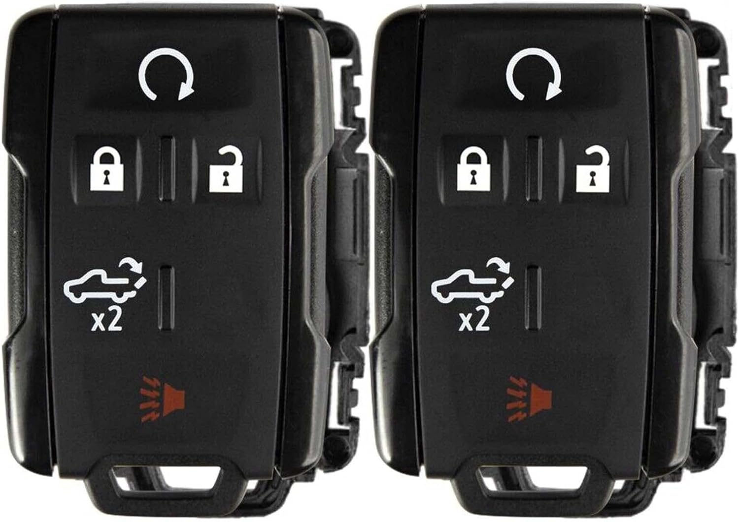 2X New Replacement Remote Key Fob Shell / CASE Compatible with & Fit for Select GM Vehicles (No Electronics or Chip Inside)