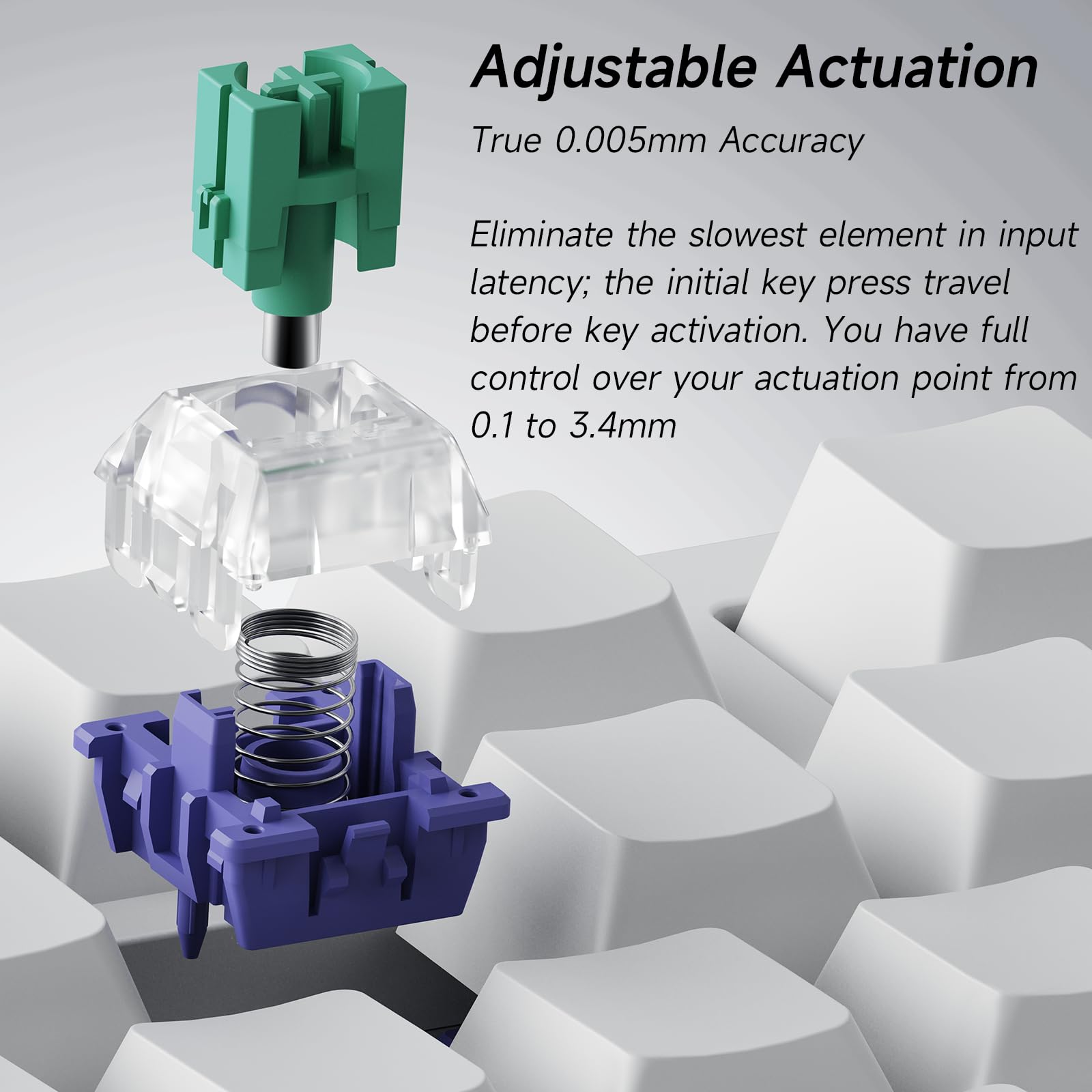 値下げ可能！MCHOSE JET 75 MCHOSE Jet 75 Hall Effect Magnetic Switch Gaming Keyboard