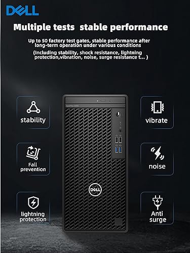 Miniatura 3 de Dell Optiplex 3000 Tower - Computadora de escritorio empresarial  Procesador Intel Core i5-12500 de 12 generación  32 GB de RAM  SSD PCIe de 2 TB