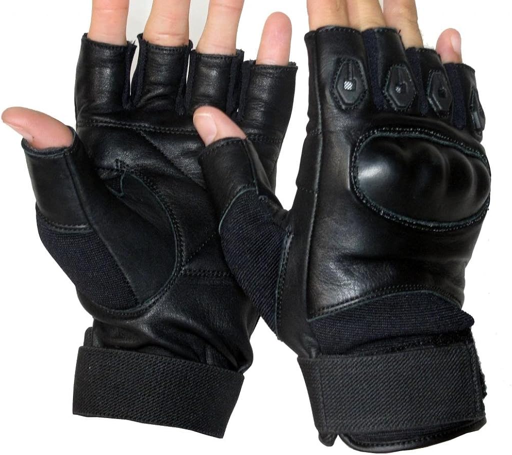 Mafoose Tactical Army Military Fingerless Hard Knuckle Paintball Airsoft Combat Gloves, Black : Clothing, Shoes & Jewelry
