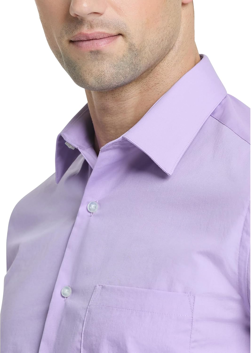Van Heusen Mens Dress Shirt Regular Fit Poplin Solid thumbnail