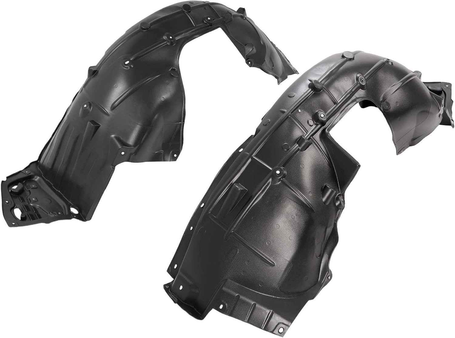 hecasa front inner fender liner compatible with 2016-2018 honda civic replacement for ho1248158, ho1249158 74151tbaa00, 74101tbaa00, splash shield guard driver & passenger side