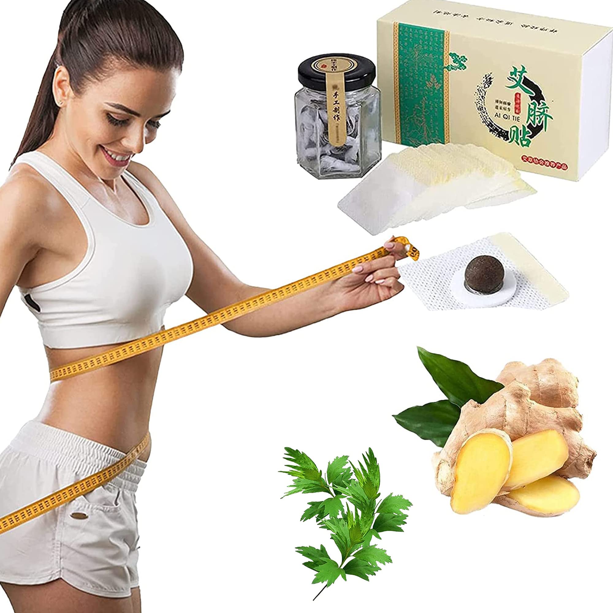 Amazon.co.jp: へそパッチ,ダイエット パッチ,よもぎへそパッチス (60