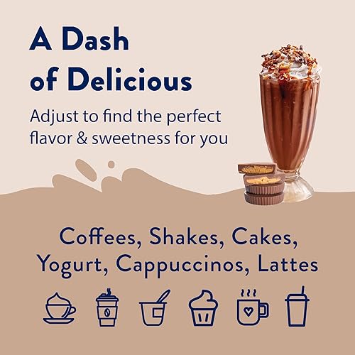 Miniatura 7 de Jordan's Skinny Syrups - Taza de mantequilla de maní, jarabe aromatizante sin azúcar, botella de 25.4 onzas