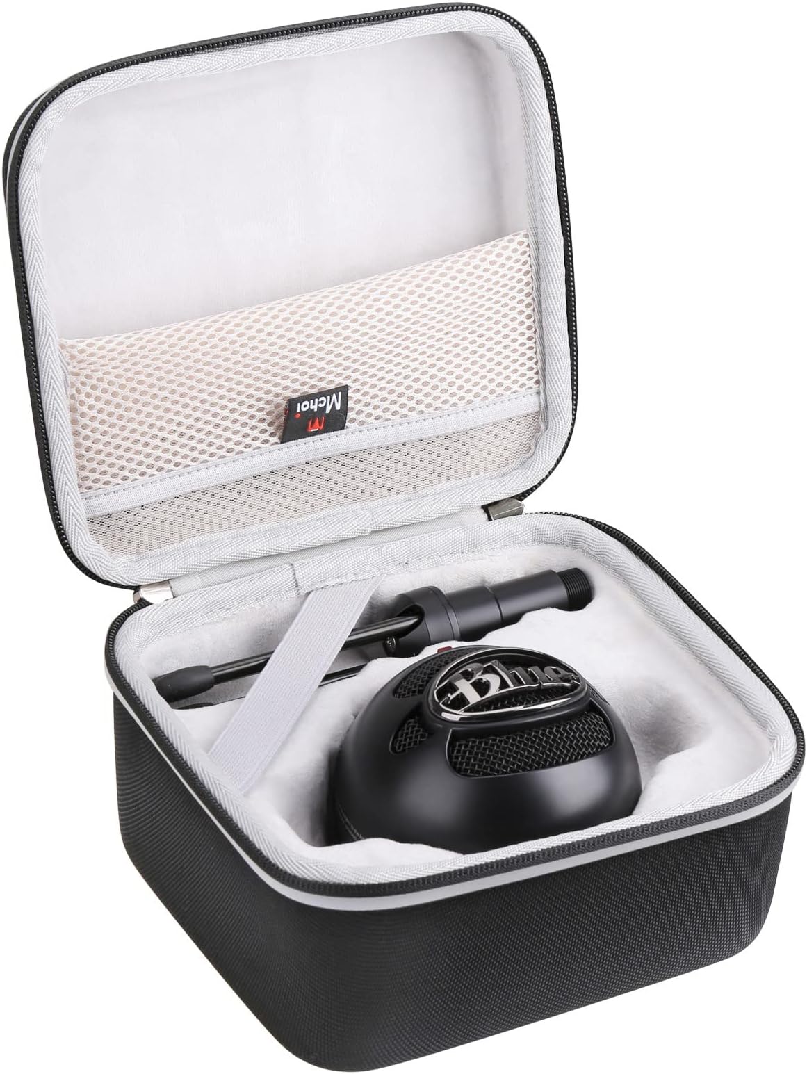 MchoiHard Portable Case Compatible with Blue Snowball iCE USB Mic,CASE ONLY