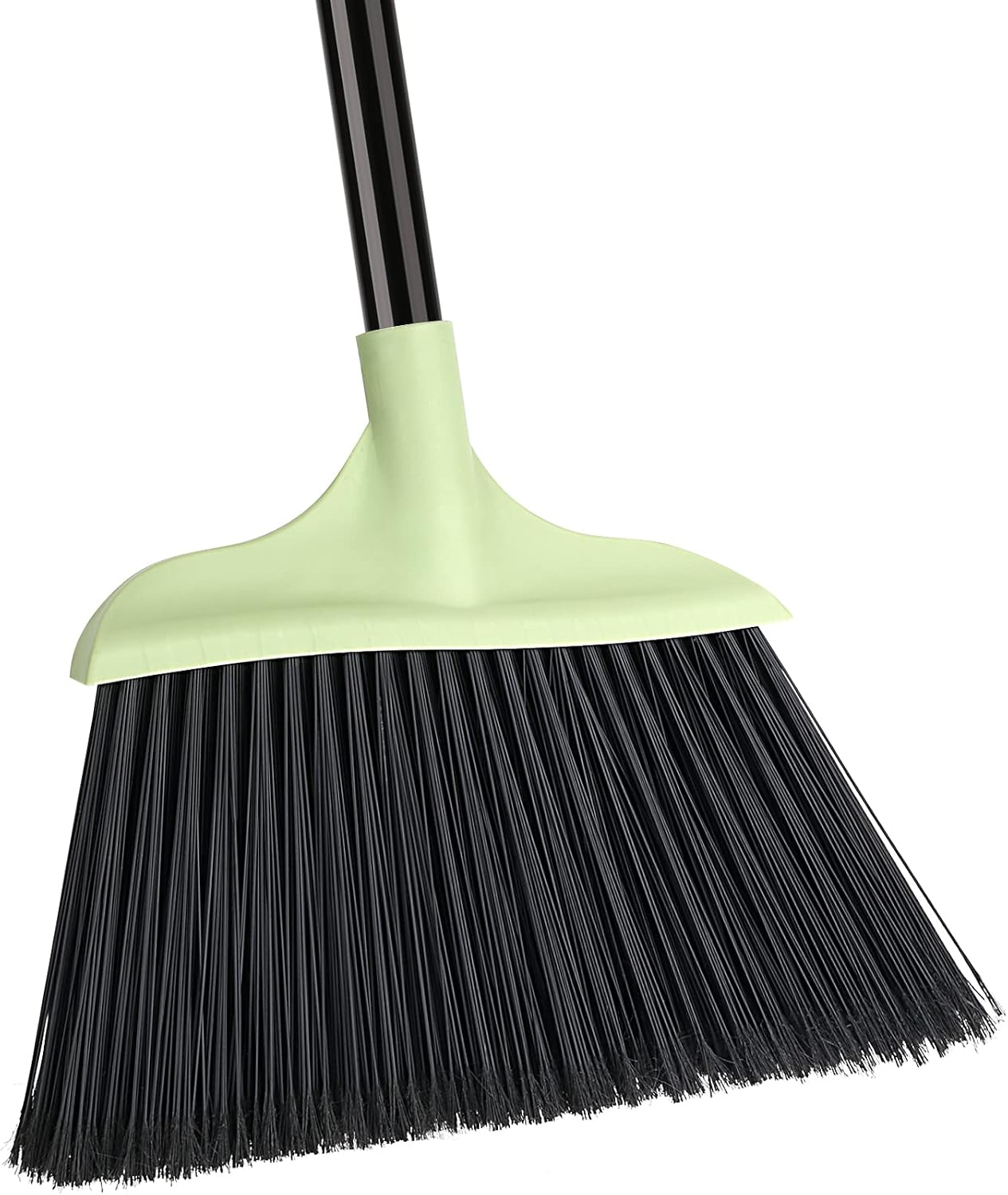 Outdoor/Indoor Broom for Floor Cleaning Heavy-Duty Commercial Broom with 54” Long Handle Perfect for Courtyard Garage Concrete Patio Lobby Mall Market Floor Home Kitchen Room Office Pet Hair Rubbish