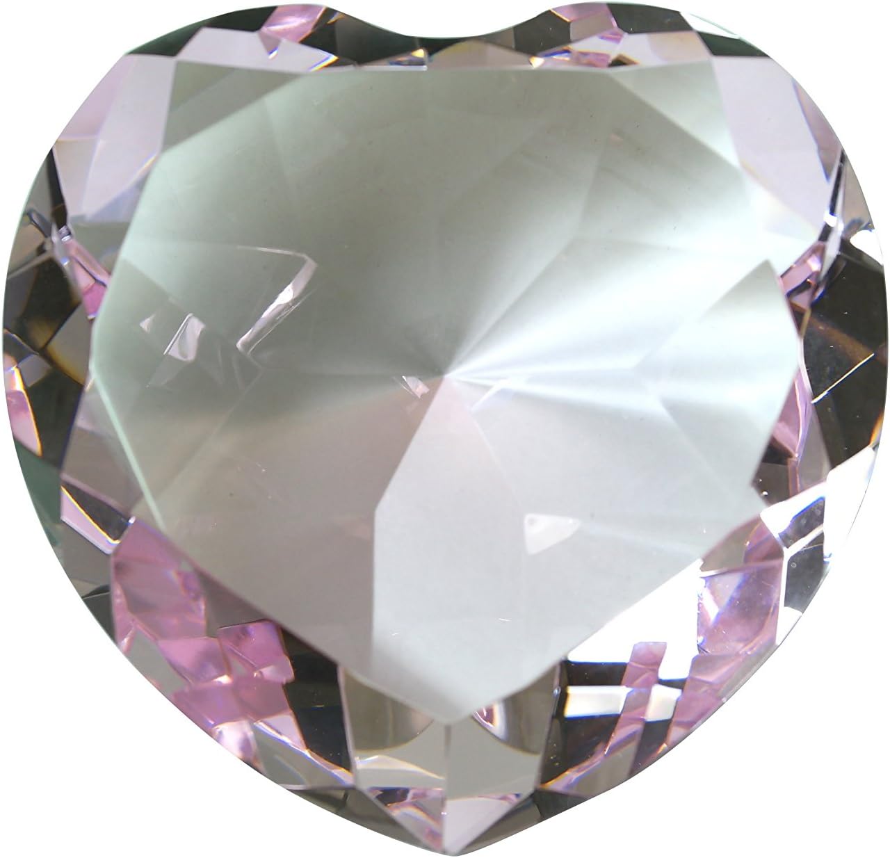 80 mm Dark Blue Diamond Heart Shaped Crystal Jewel Paperweight by Tripact - 02