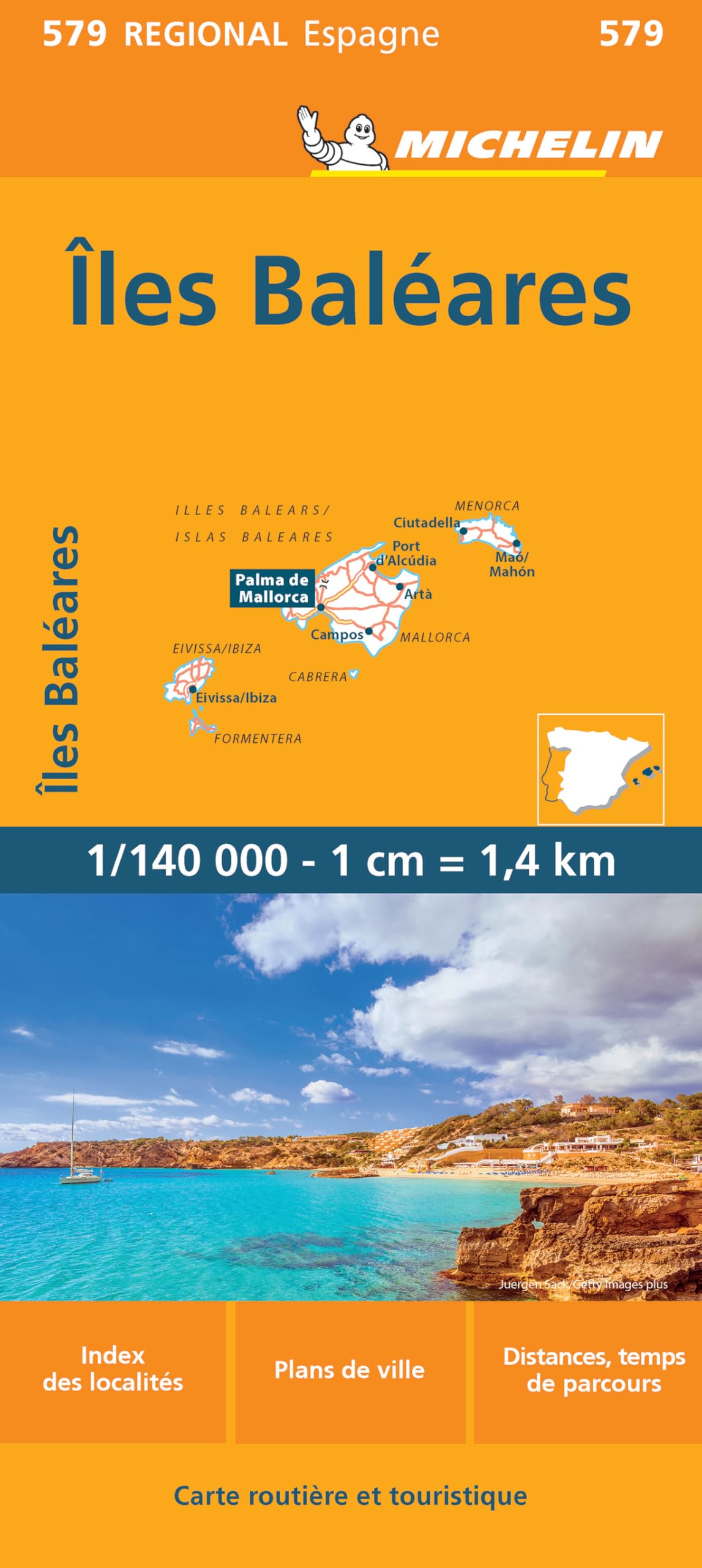 Baleares (579): carte routière et touristique (Michelin régional, 579)