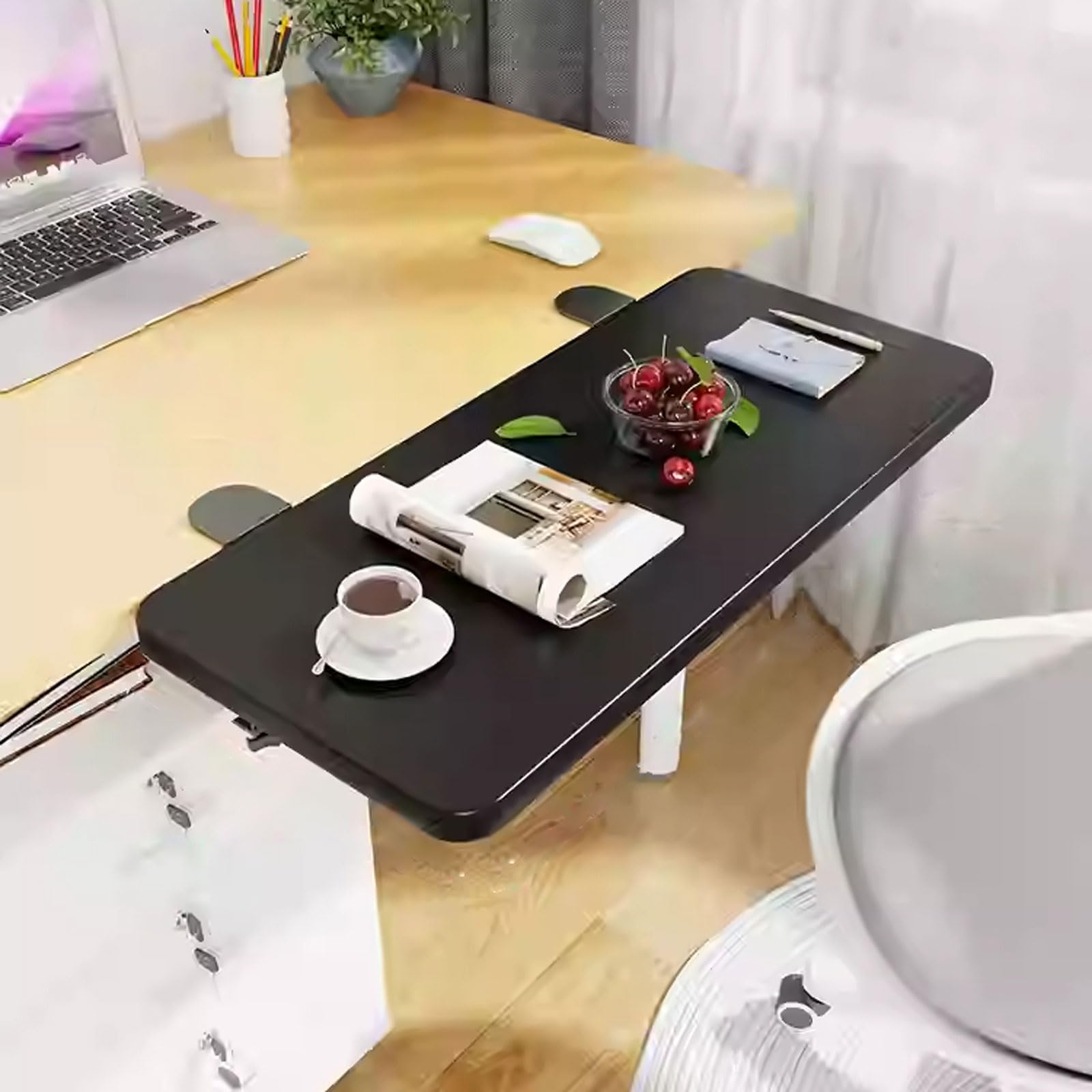 Desk Extender Tray,Ergonomics Desk Extender,Foldable Desk Extender,Keyboard Extension Table,Clamp On Keyboard Table Mount,Table Extender,Sturdy,Easy To Install,For Home And Office