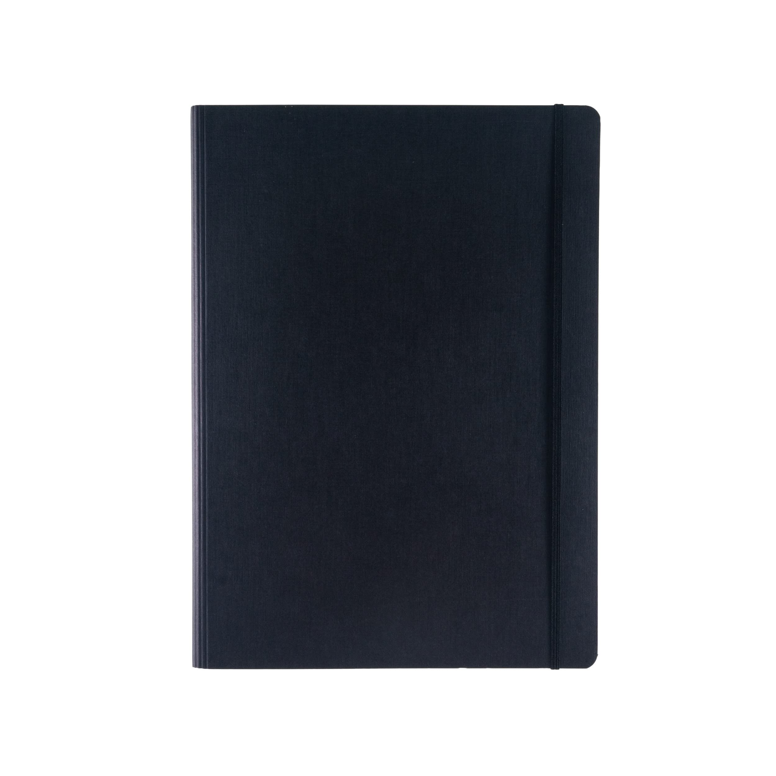 Cahier à spirales Fabriano Ecoqua Plus A4 ligné noir pour le bureau