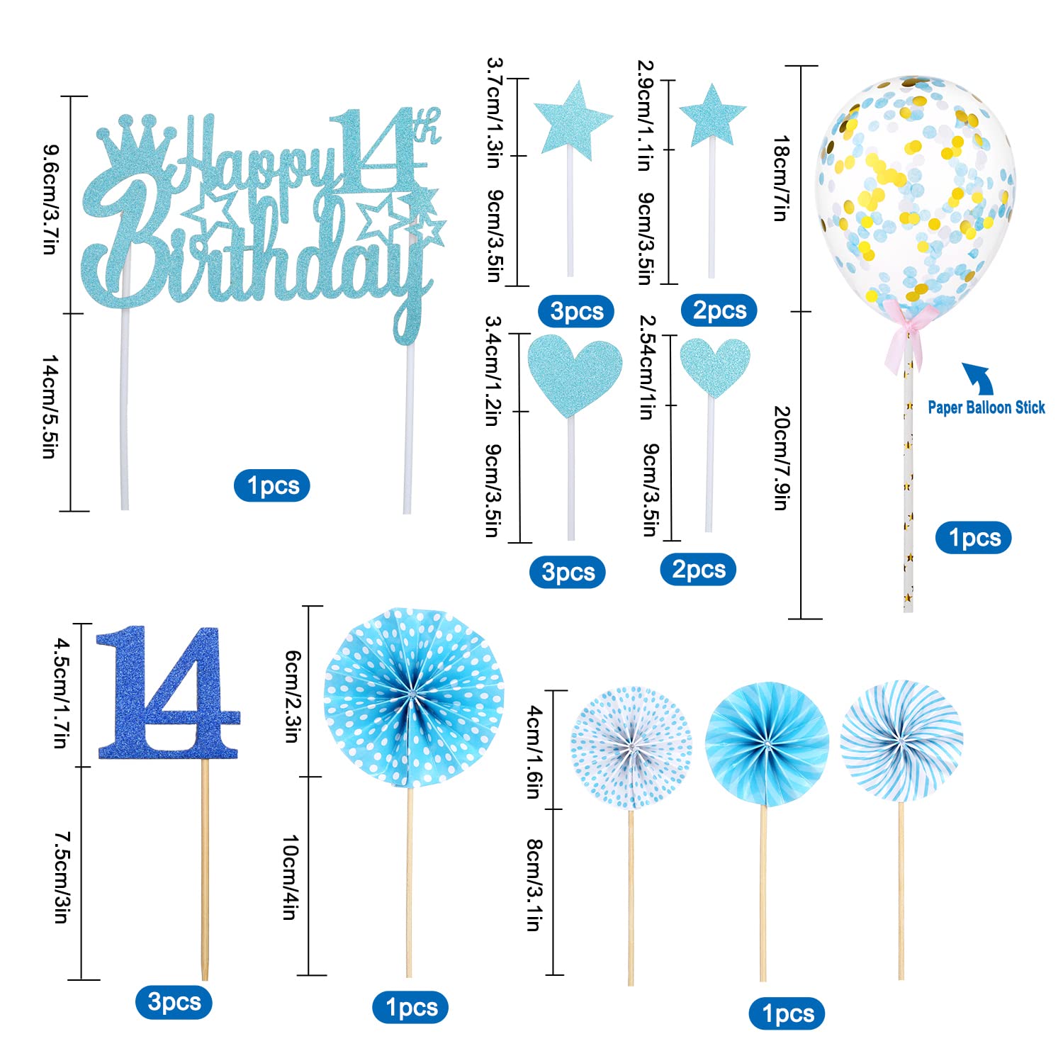 Ballonnen 14 jaar || Hokus Pokus - Dé feestwinkel van Midden Nederland