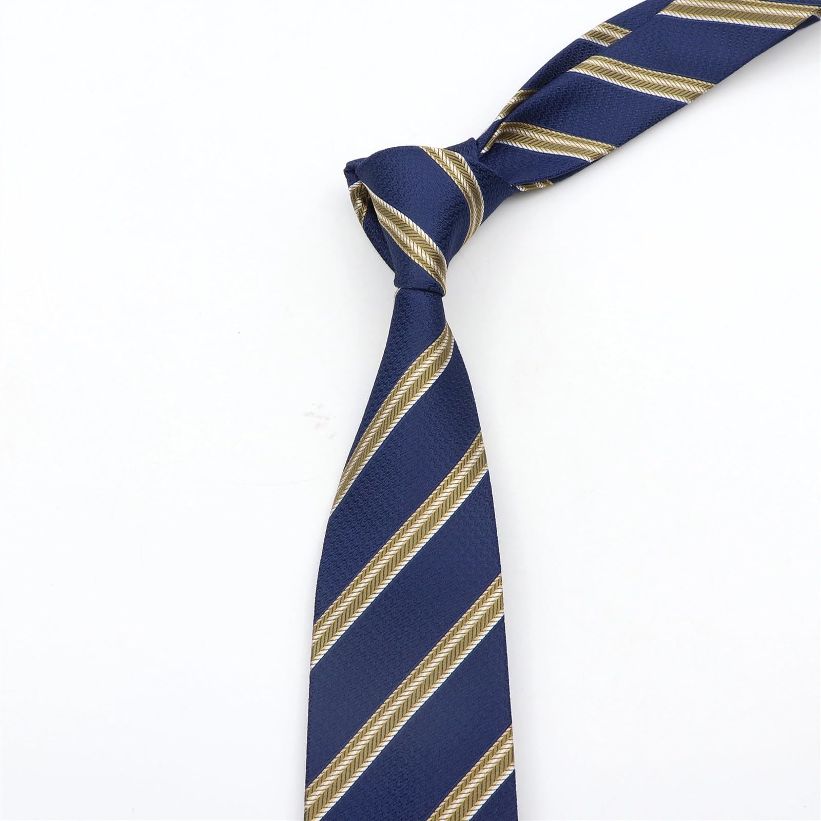 Cravatte per Uomo Cravatte Classiche a Righe con Pois for Uomo, in Jacquard, 7 cm, in Poliestere, Strette e Sottili, for Matrimonio, Sposo, Business, Abito, Camicia, Regalo(31)