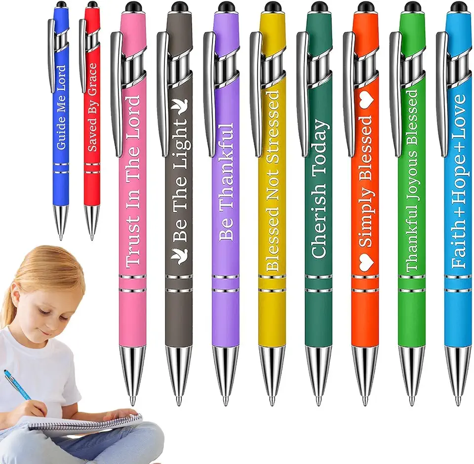 Inspirational motivational novelty ballpoint pens