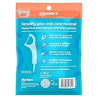Vista 7 de Plackers Twin Line Púas de Hilo Dental, Tuffloss de Doble Línea, Fácil Almacenamiento, Sabor a Menta Fresca, 75