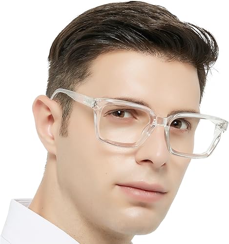 WEMOOTANTS Lentes de lectura con bloqueo de luz azul, para hombres y mujeres, grandes cuadrados, para lectores 1.0, 1.25, 1.5, 1.75, 2.0 a 6.0 disponible en Yaxa Peru
