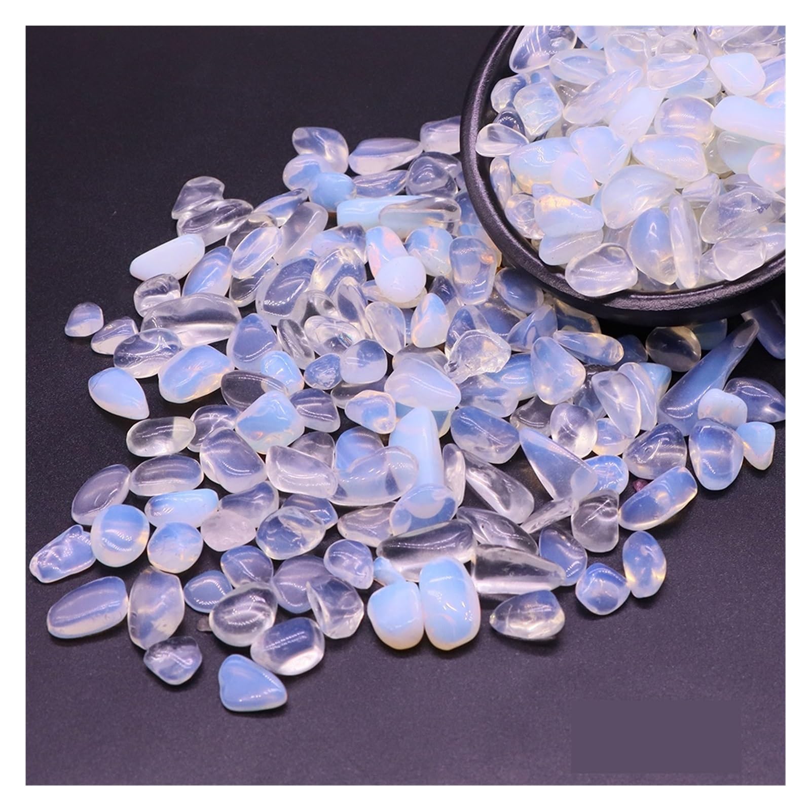 Substrato Naturale in Quarzo per acquari, Cristalli di Ghiaia for Acquario Pietre di Quarzo Multicolori 1-10 mm 20 g 50 g 100 g(Color 18,100g)