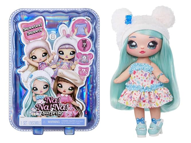 Brianna Bear - Sweetest Sweets - 19 cm Soft Fashion Doll - Poseable Bear Doll with Shoes & Brush - Mystery Packaging Surprise - Ages 5+