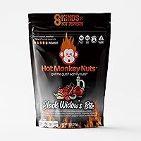 Vista 10 de Hot Monkey Nuts Spicy Artisanal Peanuts Hot Winged Reaper - Sabor con condimento de ala de búfalo, queso azul y pimienta Carolina Reaper, bolsa