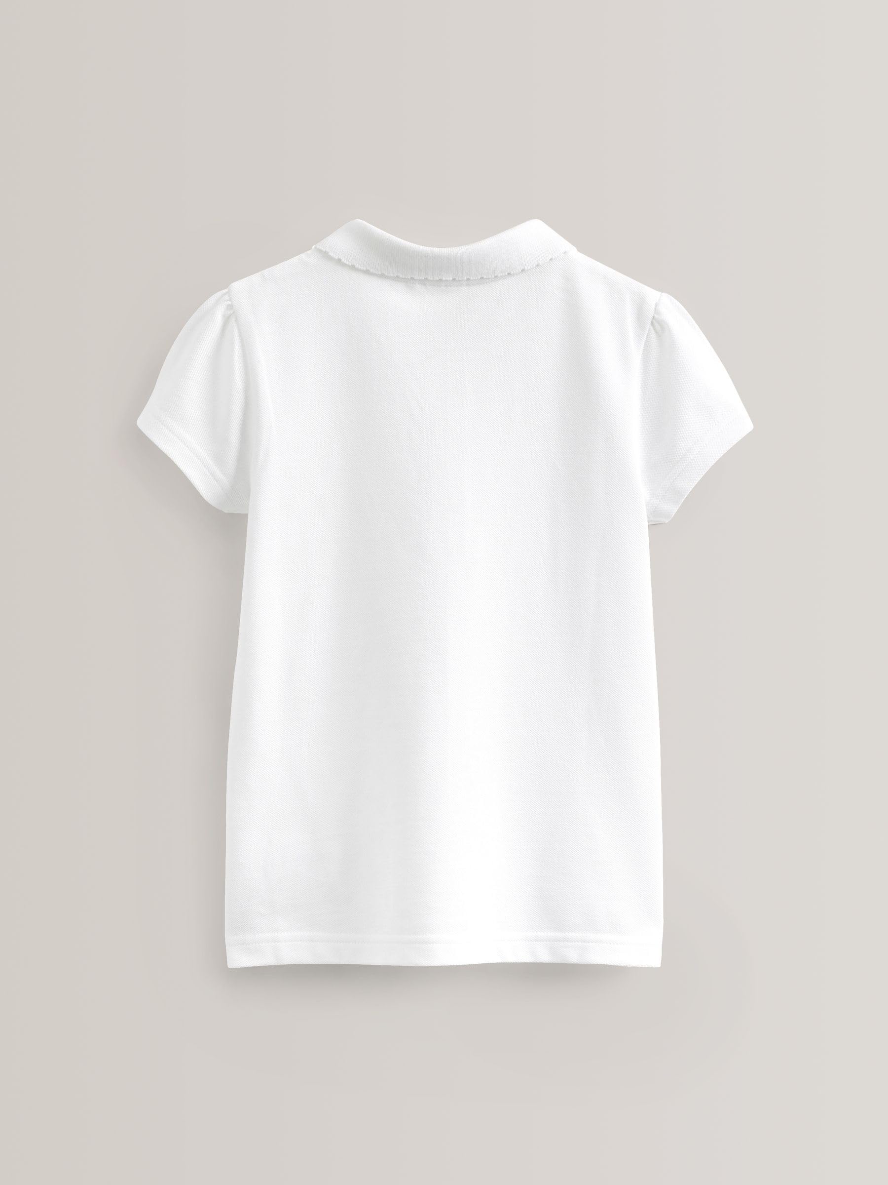 NEXT Ragazza Confezione da 5 Polo a Maniche Corte in 100% Cotone - Slim