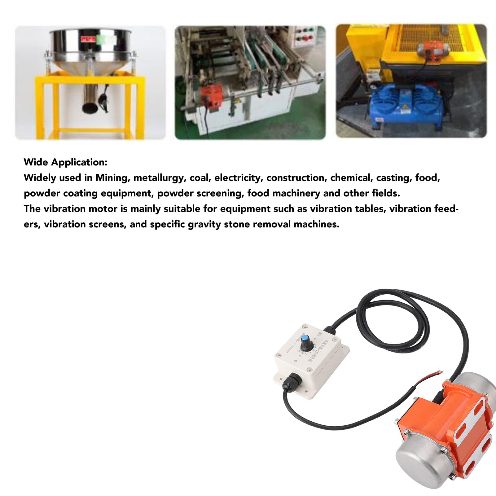 Elektrische Betonvibratormotor, DC-trillingsmotor 4000 RPM