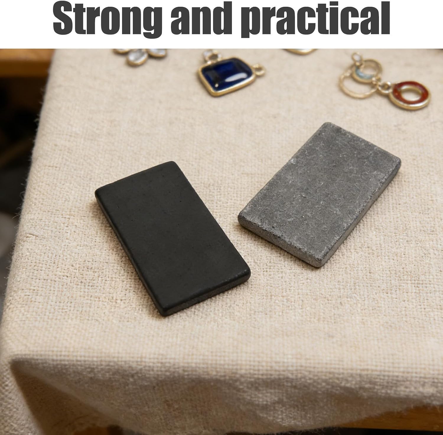 4pcs Gold Tester Stones for Jewelry Metal Purity Detection