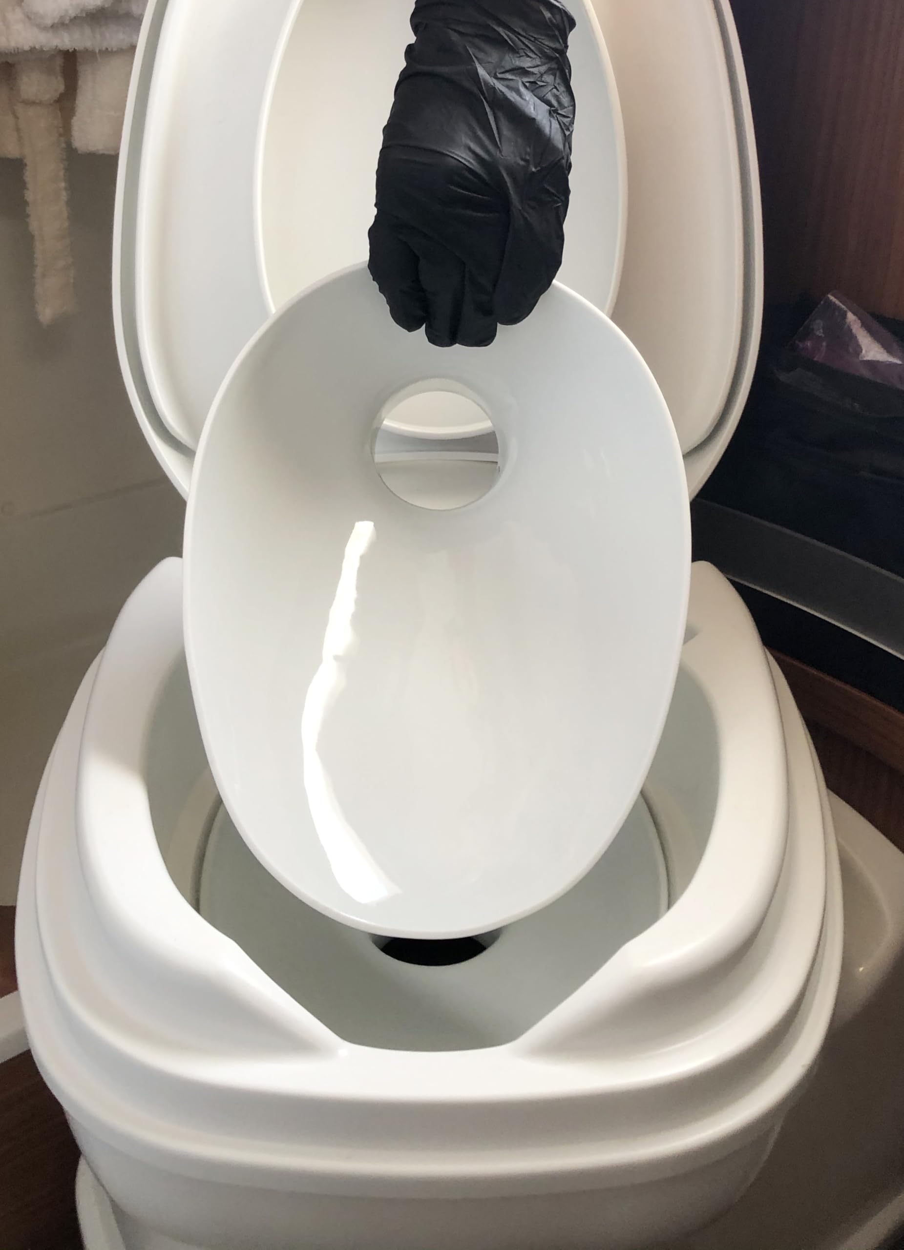Porzellaneinsatz passend für Thetford Toiletten - Zubehör für Camping-Toiletten Wohnmobil Caravan Wohnwagen