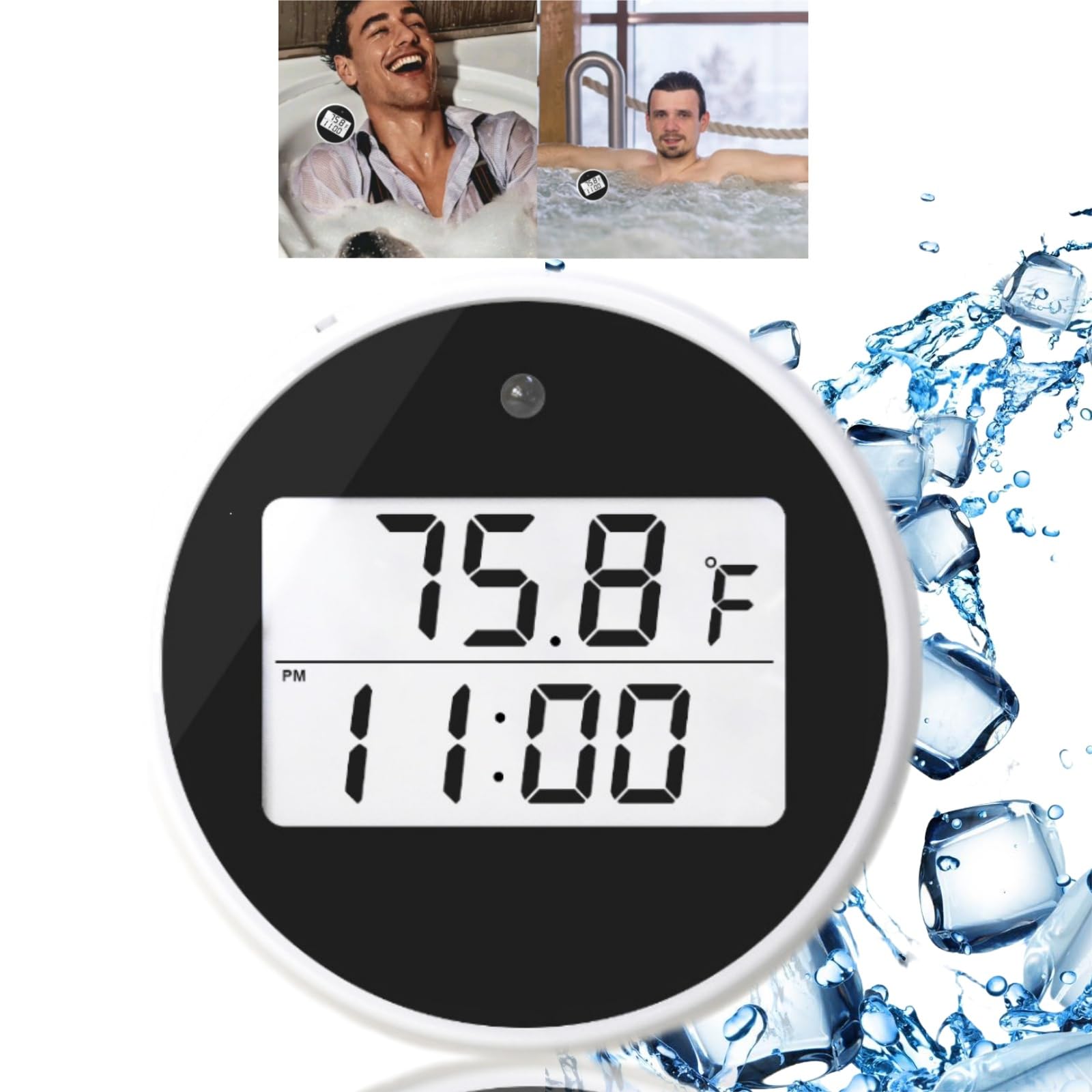 Ice Bath Thermometer Timer,Digital Ice Ba/th Temperature Ther/mometer,Pool Thermom/eter,Floating Therm/ometer,Water Thermom/eter Timer,B/ath Water Thermometer,Ice Bath Cold Plunge Accessories