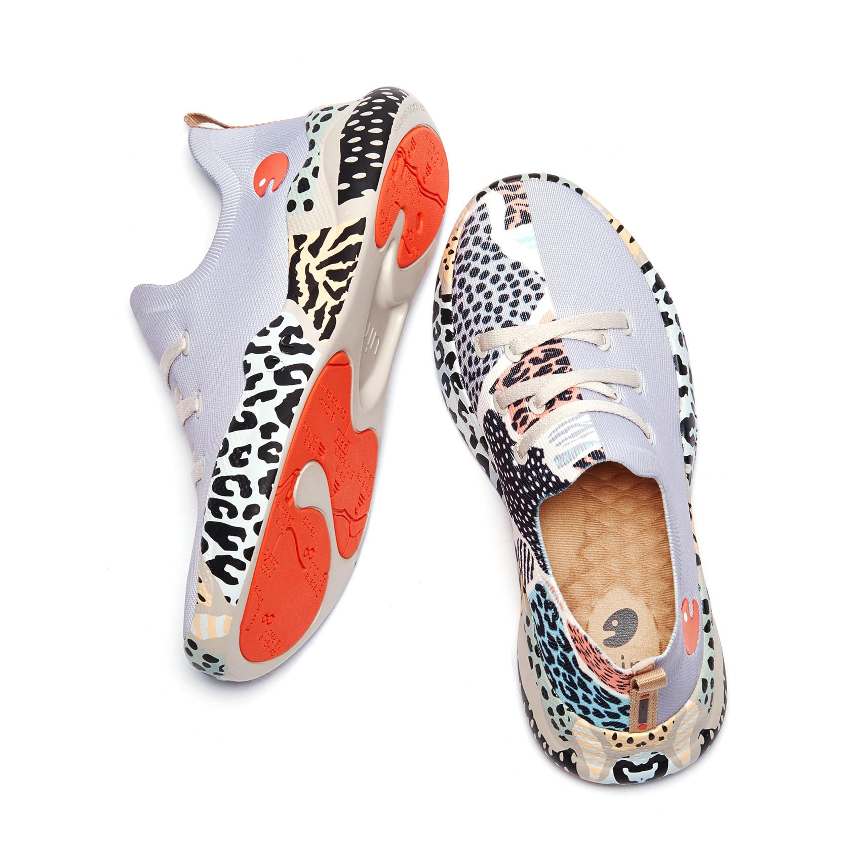UIN Scarpe da Ginnastica Leggere da Passeggio Leggere Scivolate Occasionali Scarpe da Ginnastica da Tennis Dipinte con Comodo