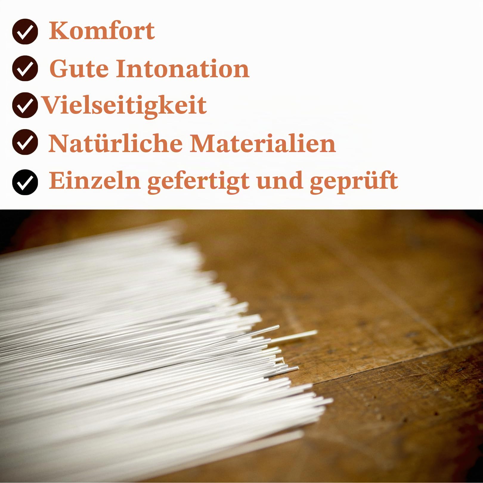 KNOBLOCH STRINGS - spanische Gitarrensaiten | EDC34.0 ERITHACUS Doppel-Silber | mittlere bis hohe Spannung | warme Bässe und helle Höhen | lyrischer und natürlicher Klang | Flamenca- und