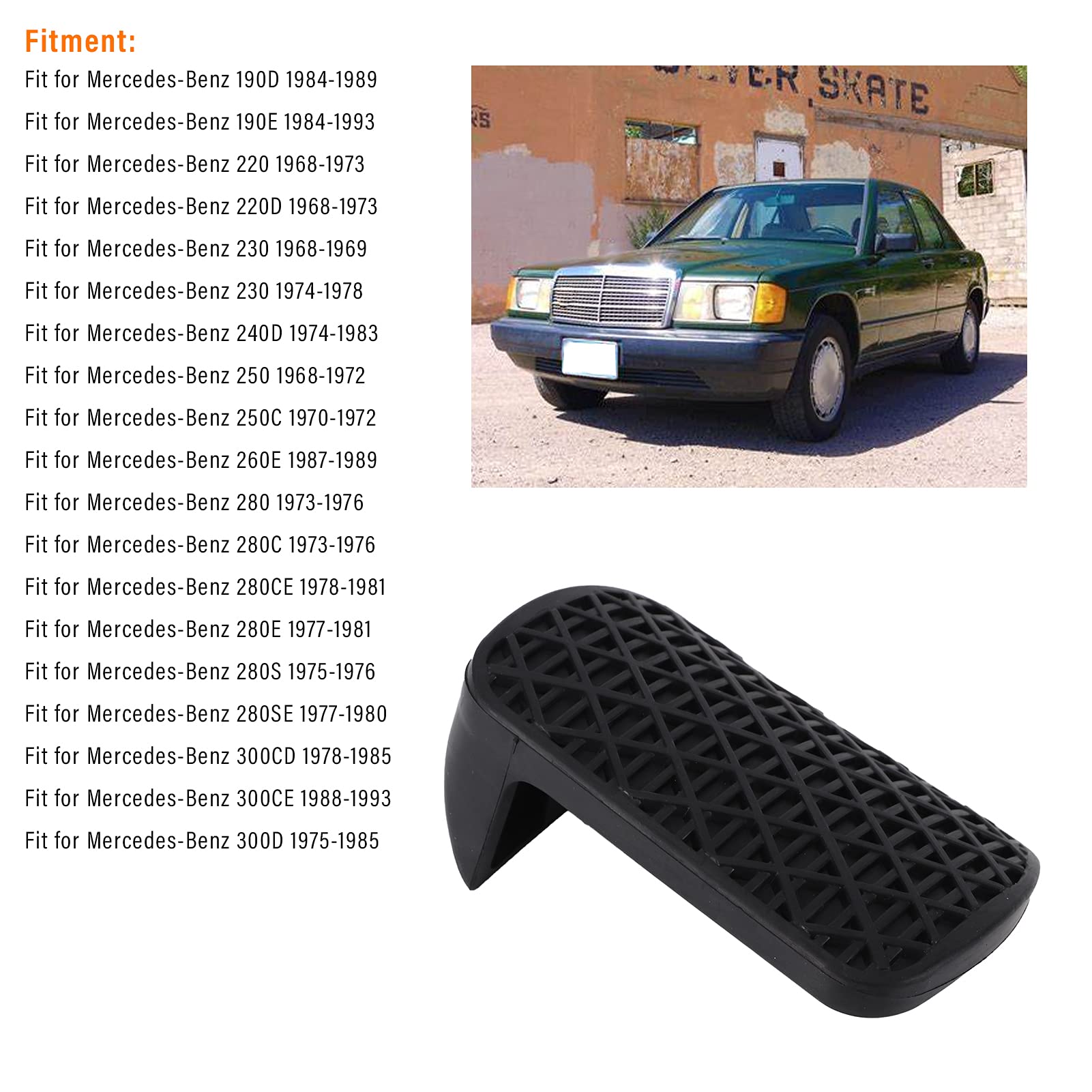 Couvercle Plaquette Pédale Frein Caoutchouc 1232910082 - Compatible Mercedes EGS SL ML GL C CLS Classe