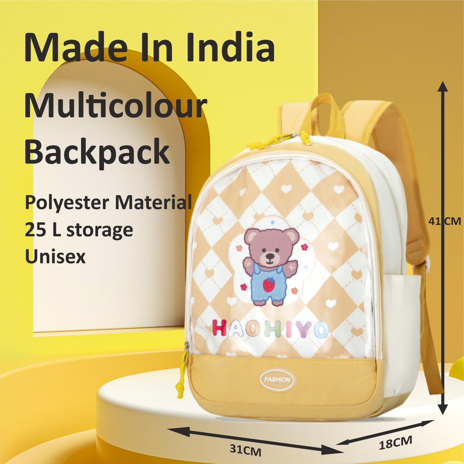 Tinytot 30 Litre Japanese Korean Style School Bag Water-Resistant Laptop & Travel Backpack – Unisex Large 18 Inches Multipurpose Student Backpack for Boys & Girls, Men & Women