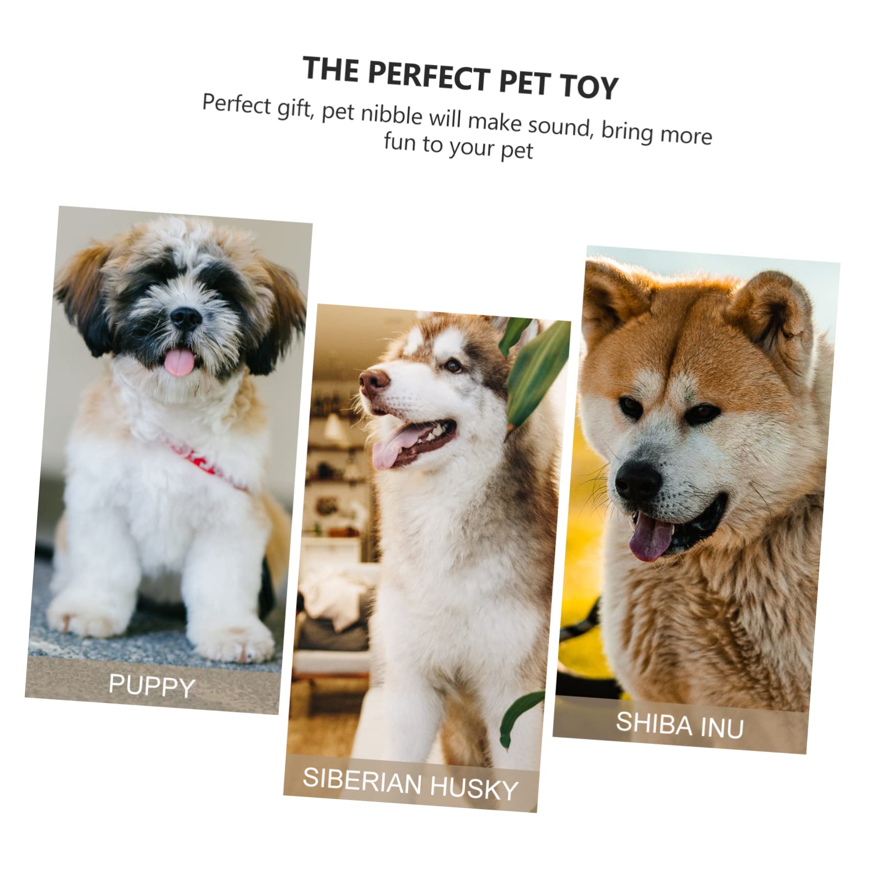 Kisangel 4pièces Set De Jouets Cachés Peluche Squeaky pour Chien Jouet Interactif De Recherche Molar Et Anti-déstructeur pour Chiots Et Chiens Actifs