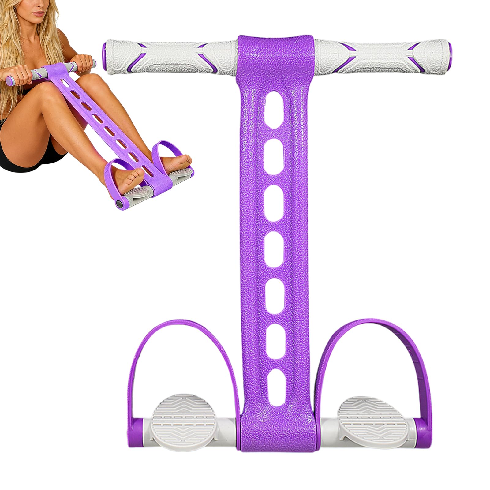 Fascia di resistenza per pedale, uso confortevole, 42 x 30 cm, cinghia elastica elastica, fascia di resistenza multifunzione per pedale, facile da usare, per allenamento di forza, esercizi muscolari