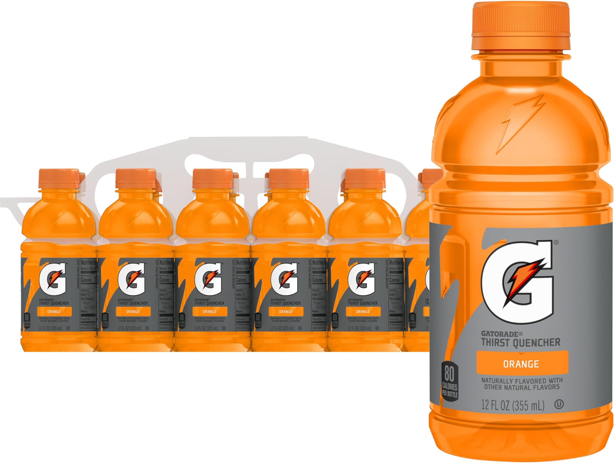 Thirst Quencher, Orange, 12 fl oz Bottles, (12 Pack)