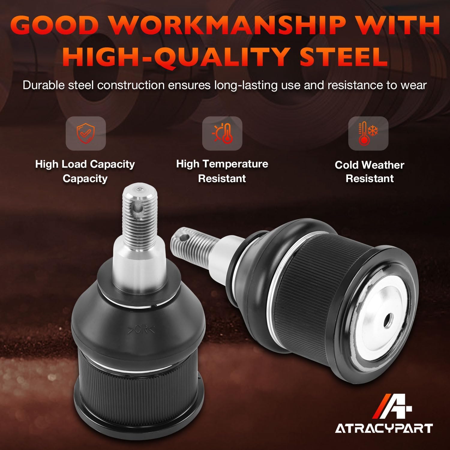 2PCS Front Lower Ball Joints Compatible with Honda Accord 2003–2007, Acura TSX 2004–2008 – Replacement K80228