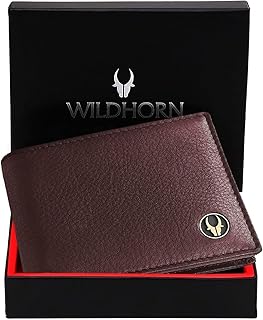 wildhorn RFID Protected Leather Wallet for Men I 2 Currency Compartment I 6 Card Slots I 1 Coin Pocket (Maroon)-picture-27