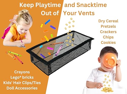 Miniatura 2 de SEAL360 Red de rejilla de ventilación de suelo, malla de filtro de ventilación de aire atrapa juguetes, aperitivos, pelo de mascotas y comida para