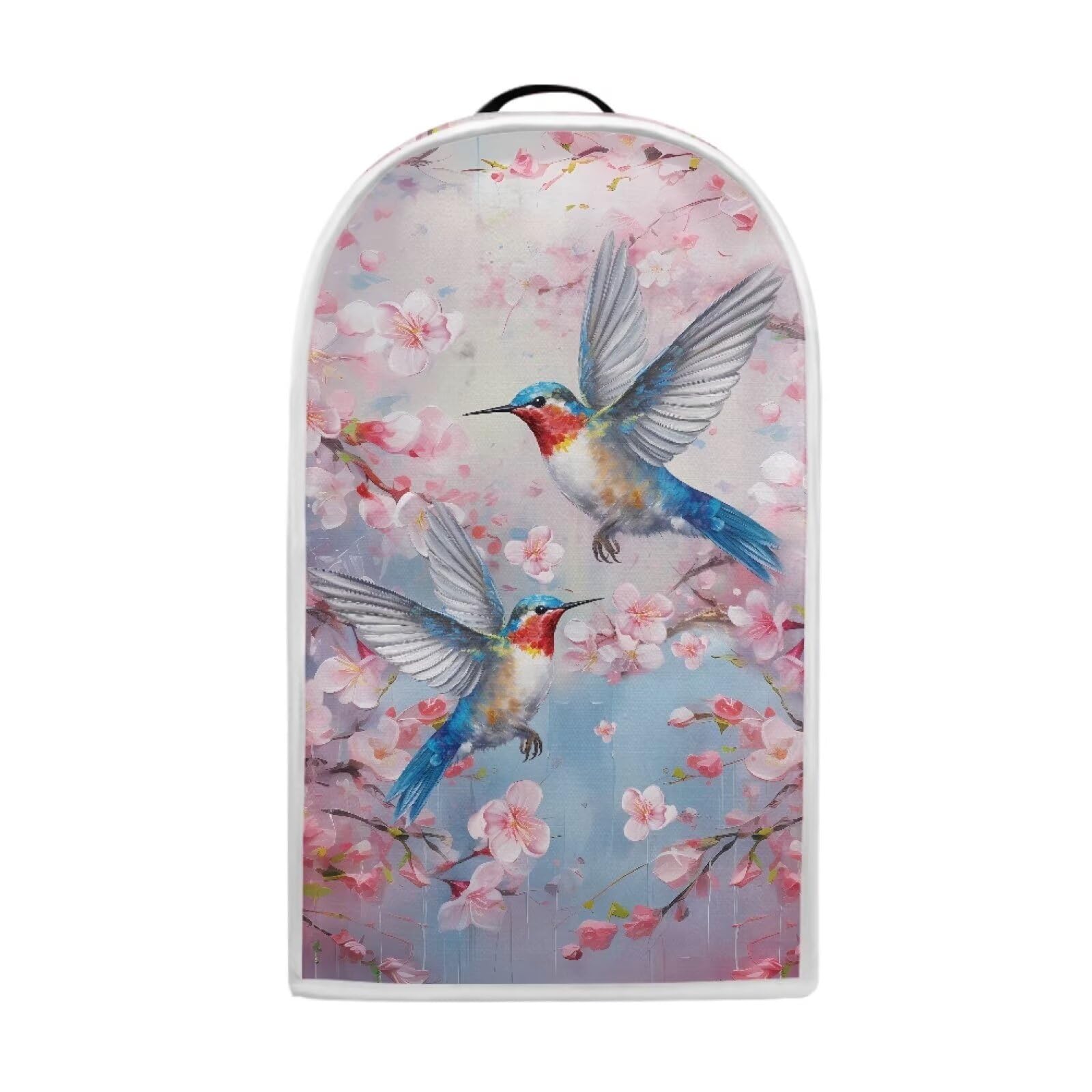 Uorisanigo Hummingbird Pink Floral Blender Appliance Cover Stand Mixer Coffee Maker Juice Appliance Dust Cover Universal Fits Food Processor Small Appliance Protector Cover for Kitchen Counter