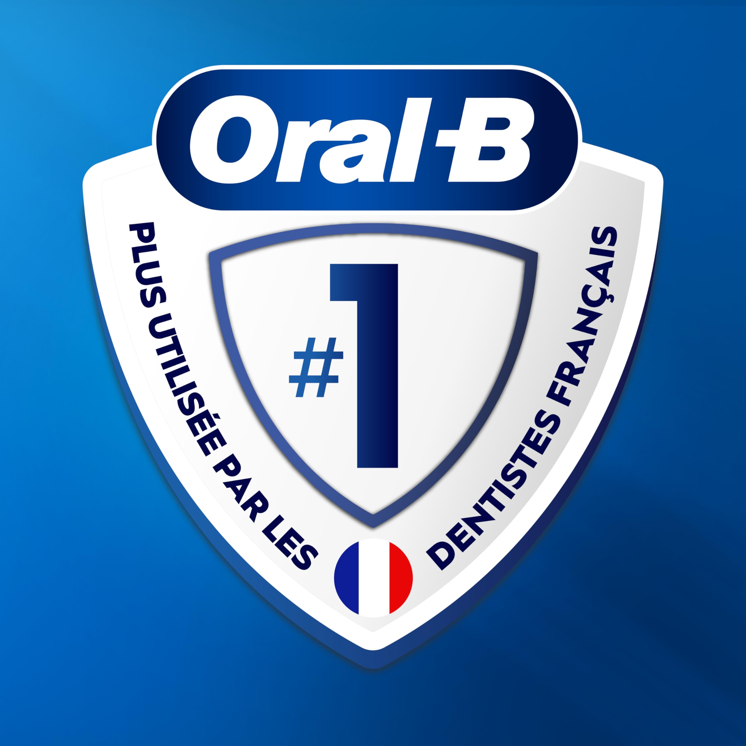 Oral-B Brosse à Dents Electrique iO 3 avec 3 Brossettes de Rechange, Bleue – 3 Modes de Brossage Silencieux dont Douceur et Blancheur, Capteur de Pression sur les Gencives, Batterie Rechargeable