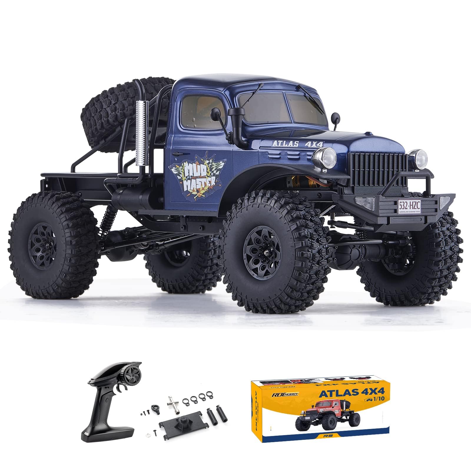 Amazon.com: FCXㅤ RocHobby Atlas S 1/10 RC Crawler, 2.4Ghz RC Rock
