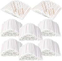 Vista 8 de 2000 agitadores de café de madera envueltos individualmente, palitos desechables de extremo redondo, agitadores de madera a granel para cócteles