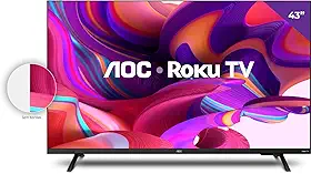 AOC 43S5135/78G - Smart TV LED 43' Full HD, Design sem bordas, Wifi, Conversor Digital, USB, HDMI