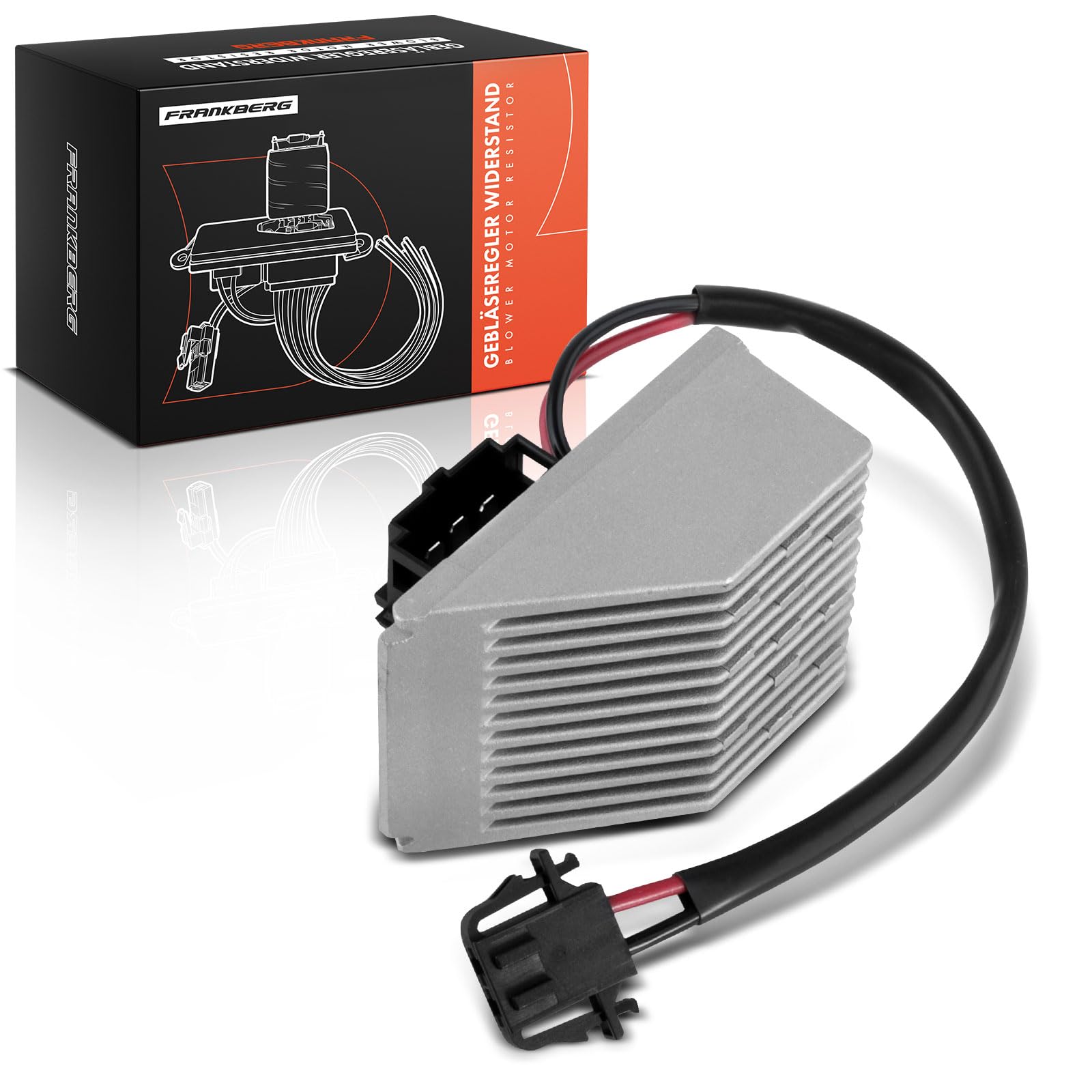 Frankberg Resistenza di riscaldamento Regolatore del ventilatore 6 Poli Compatibile con Polo 6C1 6R1 Polo 9A 9N Ibiza IV 6J5 6P1 Fabia III Station Wagon NJ5 Fabia II 542 Replace# 6Q1907521B