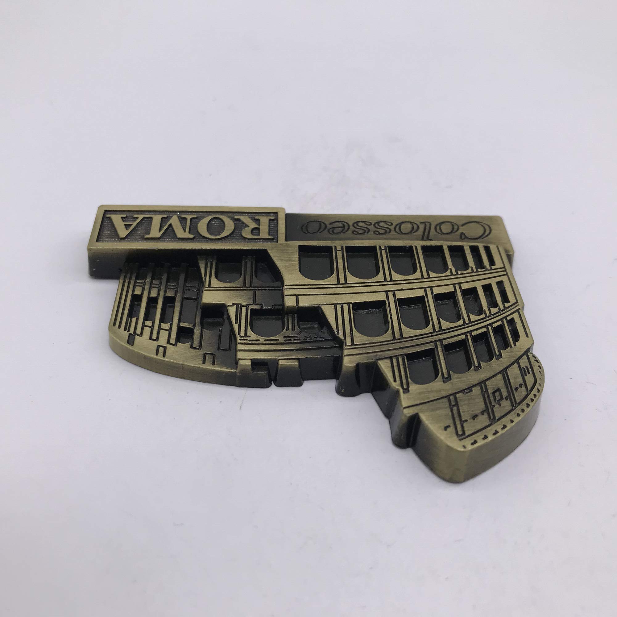 3D Colosseo Roma Frigorifero Magnete frigo Roma Souvenir turistici Artigianato in Metallo Fatti a Mano Adesivi magnetici Casa Cucina Decorazione Regalo di Viaggio