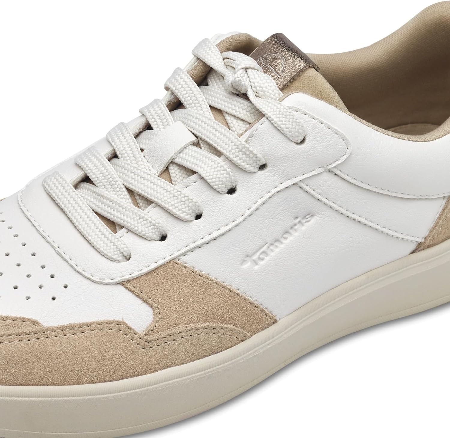 Tamaris Damen Schnürer Vegan metallic 36