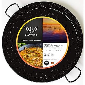 Vaello Campos La Valenciana 55cm Enamelled Steel Paella Pan