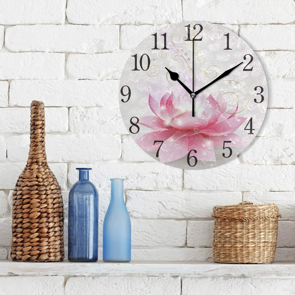 MPM Quality Orologio da parete di design, turchese/rosa, datario, preciso movimento al quarzo, ∅ 305 mm, decorazione moderna da parete per soggiorno, camera da letto o ufficio