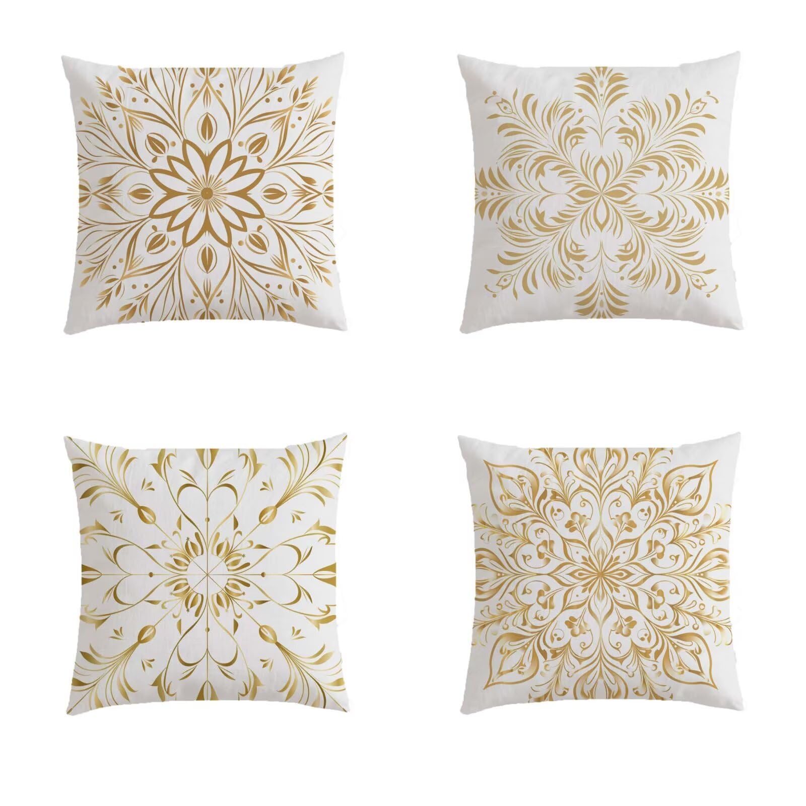 Housse de coussin extérieur imperméable 40x40 motif Datura imprimé double face