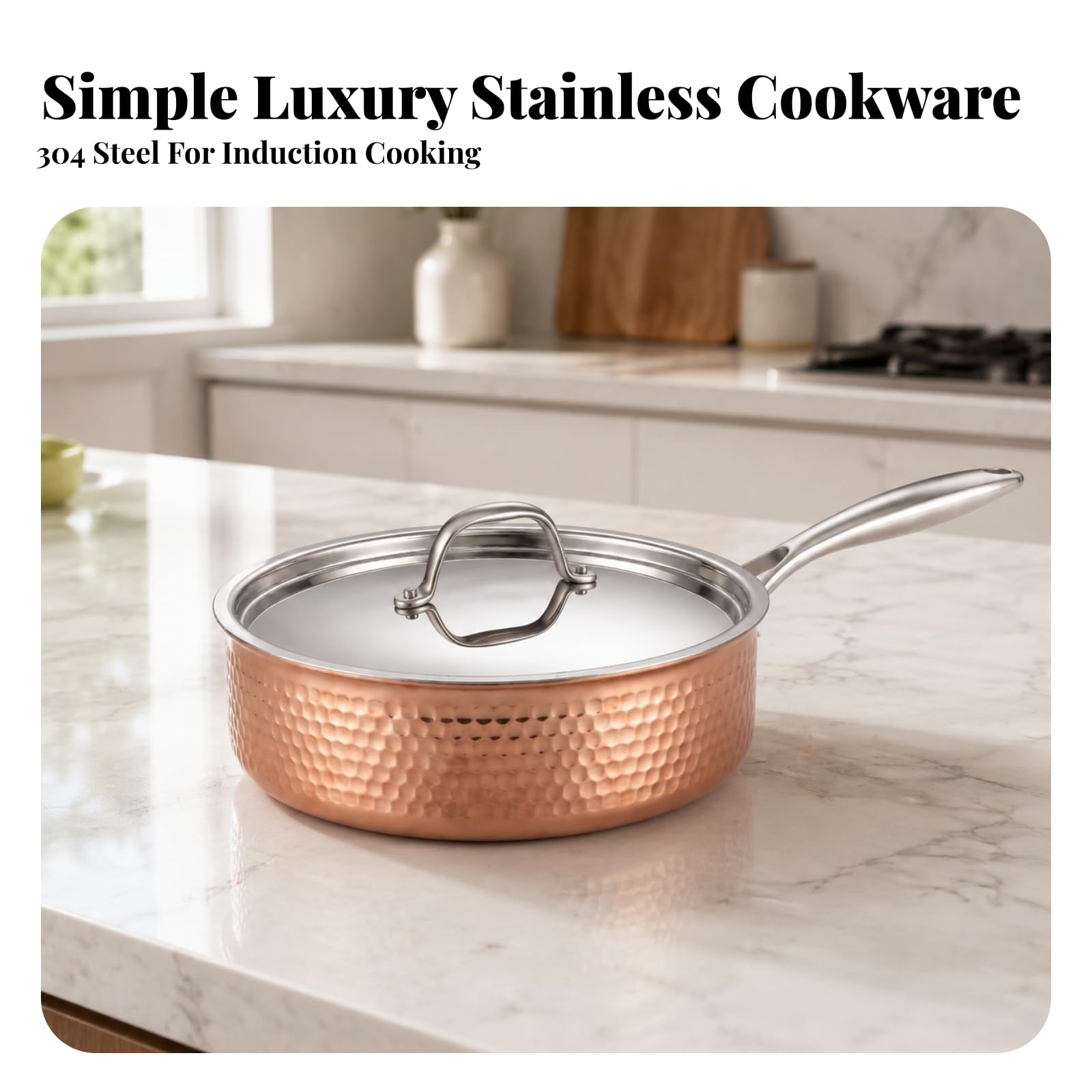 Sauteuse avec Couvercle, 28CM